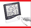 Термометр-гігрометр HTC-2 із зовнішнім датчиком температури, фото 2