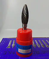 Борфреза полум'яна (НX) 10х25х6 твердосплавна