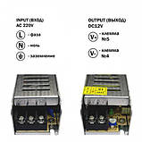 Блок живлення Biom DC12 60 W 5 A STR-60, фото 3