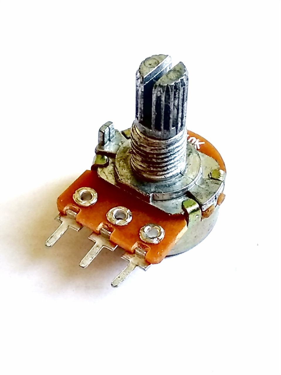 Переменный резистор WH148 B100K mono L=15 - Потенциометр 100кОм Вал 15mm