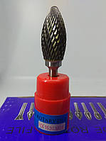 Борфреза полум'яна (НX) 16х36х6 твердосплавна