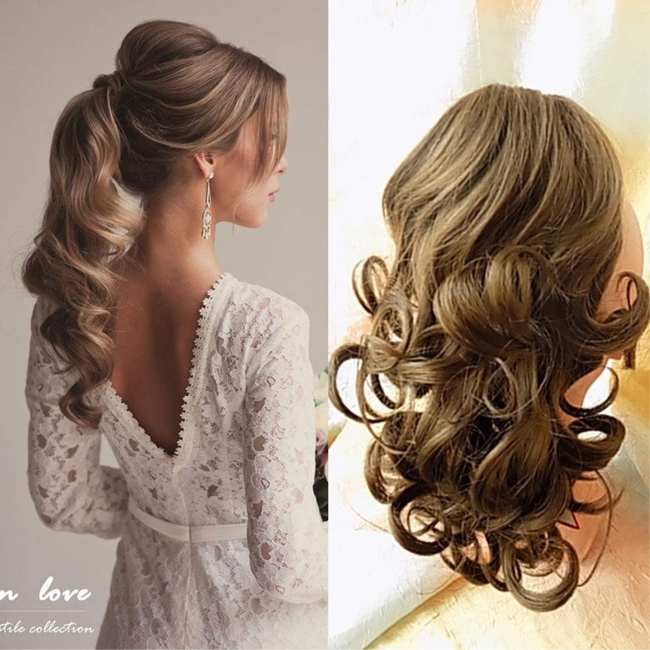 Хвіст шиньон кучерявий на крабі світло-русявий 6871-12, фото 1