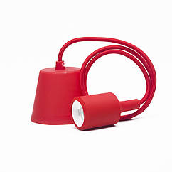 Світильник підвісний E27 червоний 1 м,