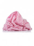 Плюшевая ткань Stripes розовая (плот. 350 г/м.кв)
