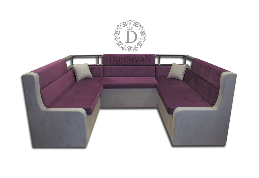 Кухонний куточок буквою П з поличками та спальним місцем, фото 1