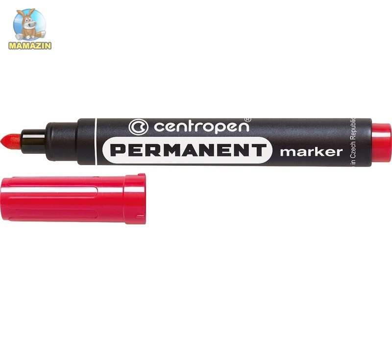 Маркер "Centropen" перманентний червоний 18422/8566