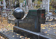 Куля з граніту D100mm чорний, фото 5