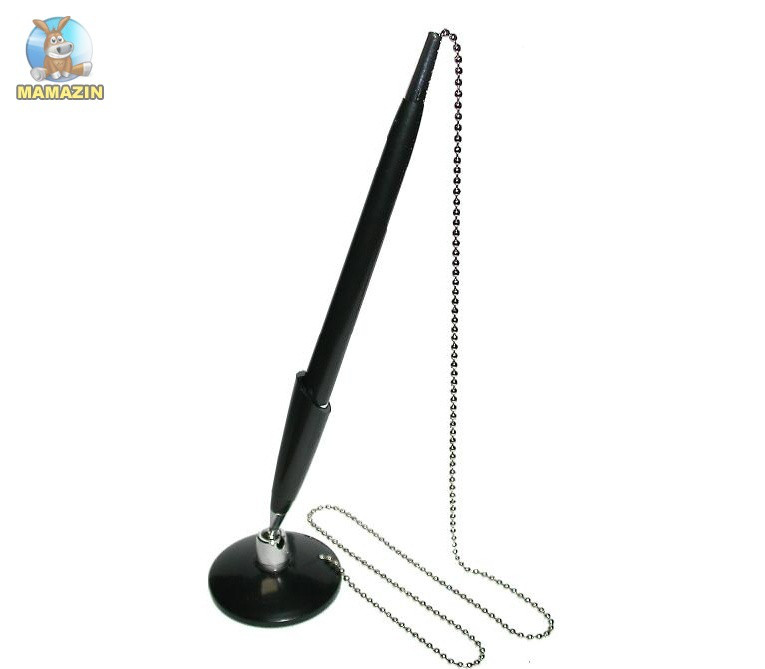 Ручка кулькова E10128 "Desk Pen" на ланцюжку 17957 G-Rich, фото 1