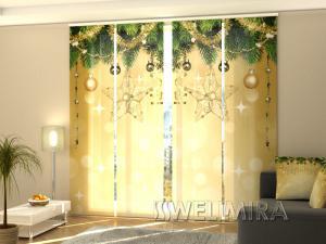 Панельна штора Новорічний блиск, фото 1