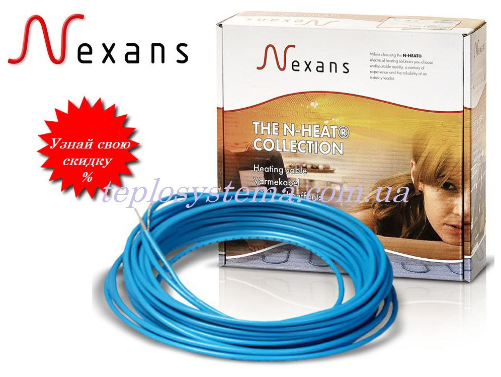 Одножильний нагрівальний кабель NEXANS TXLP/1 850/17 — 850 Вт, Норвегія 