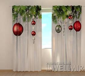 Фотошторы Різдвяні прикраси