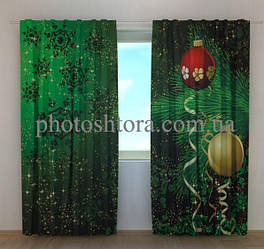 Фото штори новорічна гілка