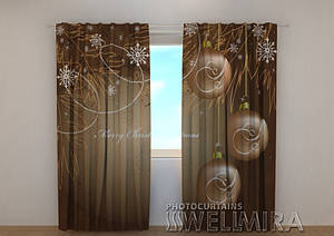 Фото штори новорічна Сніжина