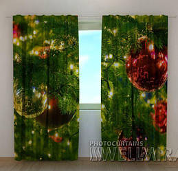 Фото штори новорічні Ялинка