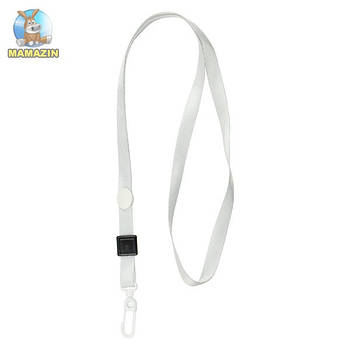 Шнурок для бейджа з карабіном Axent 4531-03-A, сірий 4531-03/107452 G-Rich