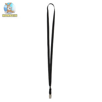 Шнурок для бейджа з металевим кліпом Axent 4532-01-A, чорний 4532-01 G-Rich