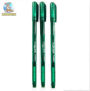 Ручка гелева "Economix Turbo" зелена 99268 G-Rich