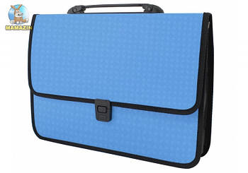 Портфель пластиковий A4 Economix на застібці, блакитний 77889 G-Rich