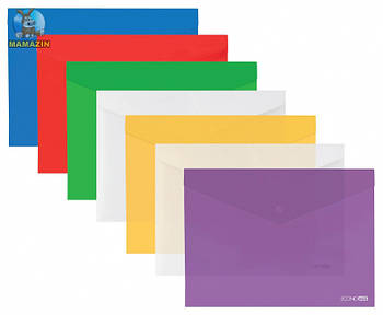 Папка А5 Economix прозрачная на кнопке E31316 70773 G-Rich