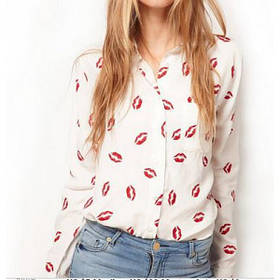 Сорочка жіноча шифонова поцілунок/М