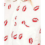 Сорочка жіноча шифонова поцілунок/М, фото 3