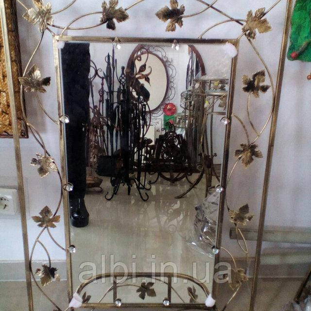 Коване дзеркало середнє з полицею