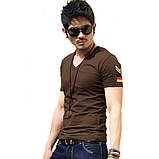 Чоловіча футболка з логотипом на рукаві, фото 2