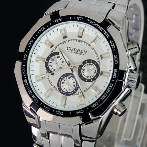 Чоловічий годинник у стилі Curren, фото 1