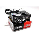 Стереопідсилювач звуку з USB, SD, FM, фото 3