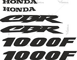 Вінілові наклейки на мот " GBR Honda 1000F " 25х30 см