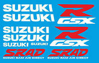 Виниловые наклейки на мот " Suzuki R GSX " 35х50 см