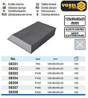 Губка шліфувальна трепецеподібна Р100 125х90х65 м h-25 мм VOREL-08303