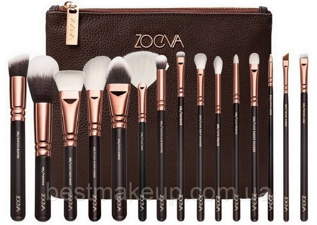 Набір пензлів Rose Golden Complete Set Vol.1 від ZOEVA, фото 1