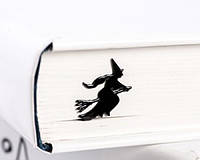 Закладка для книг Ведьма на метле оригинальный подарок