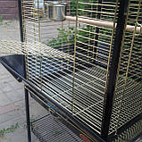 Вольєр для великих папуг з відкидним верхом (Золота клітка) 59х59х152 див., фото 3