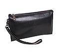 Чоловік клатч зі штучної шкіри 356-C168BLACK чорний, фото 4