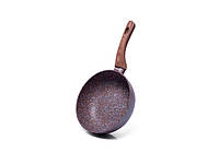 Сковорода глубокая "Magic Brown" 20х7.2см алюминиевая с каменным антипригарным покрытием Fissman