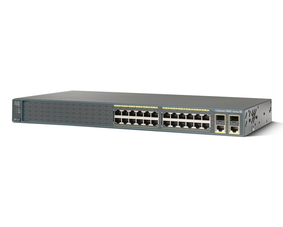 Комутатор Cisco Catalyst 2960 Plus 24 10/100 + 2 T/SFP_LAN Lite (WS-C2960+24TC-S)