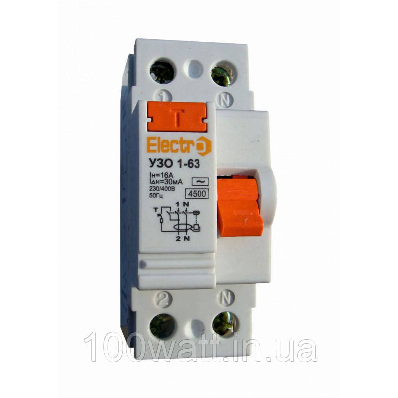 Автомат-ПЗВ 1-63 63А 30mA Electro