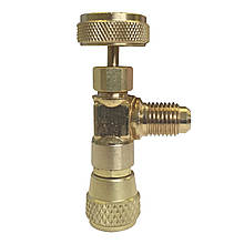 Сервісний вентиль Mastercool, МС-90328  (1/4"SAE х 1/4"SAE, латунь)