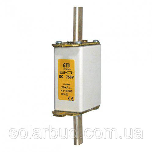 Ножовий запобіжник ETI M0 gPV 32A/750V DC