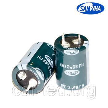 4700mkf - 100v  mini  HJ 30*40 SAMWHA, 85°C конденсатор електролітичний, фото 1