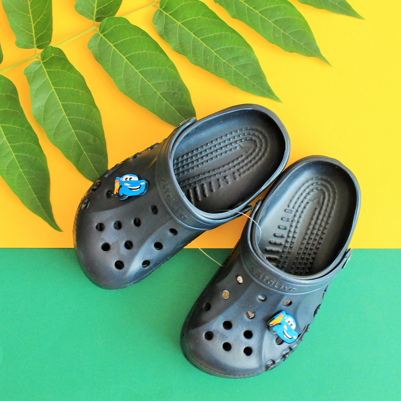 Детские темно-синие кроксы оптом детская летняя обувь тм Виталия Crocs ростовка 22-33 - фото 1 - id-p546312291