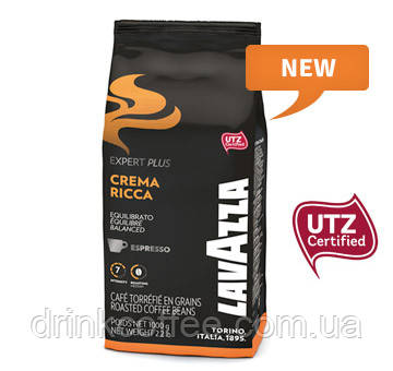 Кава в зернах Lavazza Crema Ricca, 80% Арабіка/20% Робуста, Італія, 1 кг