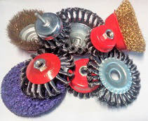 Щітки металеві зачисні, кола ВОДОРОСТІ