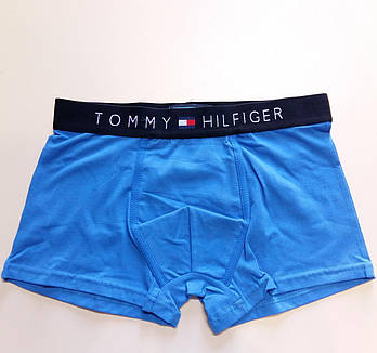 Труси чоловічі боксери бавовна Tommy Hilfiger, розмір M (46-48), блакитні, 03317