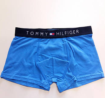 Труси чоловічі боксери бавовна Tommy Hilfiger, розмір XL (50-52), блакитні, 03319