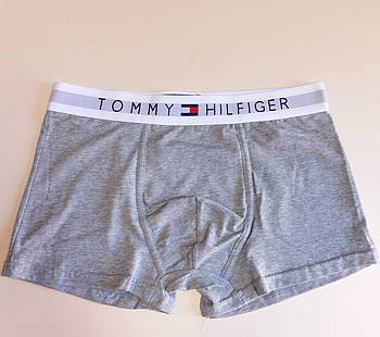 Труси чоловічі боксери бавовна Tommy Hilfiger, розмір L (48-50), світло-сірі, 03322