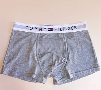 Труси чоловічі боксери бавовна Tommy Hilfiger, розмір XL (50-52), світло-сірі, 03323