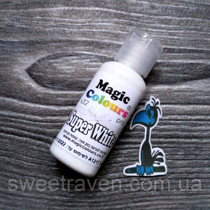 Гелевий барвник Magic Colours Pro 32 г Білий (Super White), фото 1